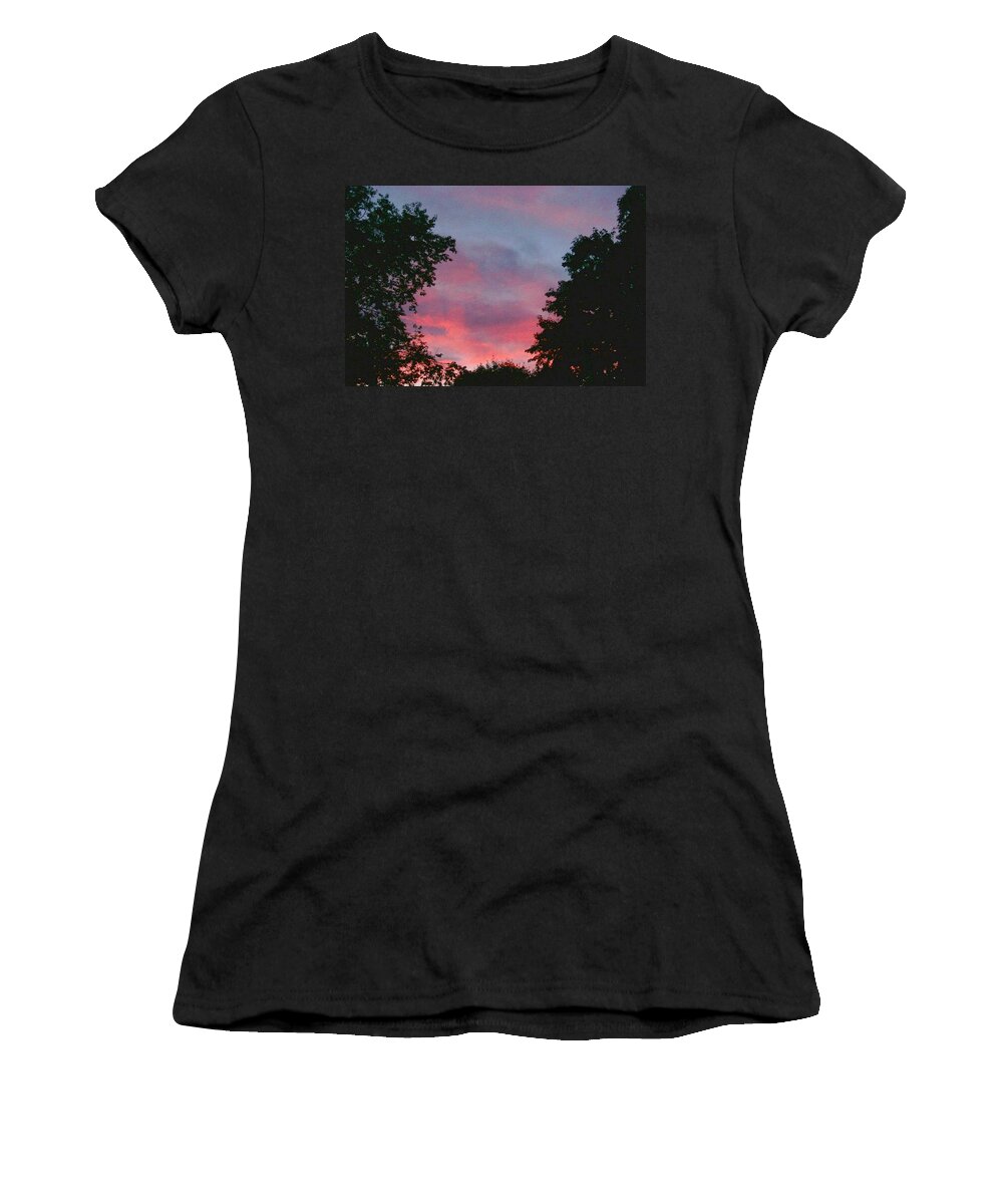 Photography Women's T-Shirt featuring the digital art New Hampshire Sunset by Barbara S Nickerson