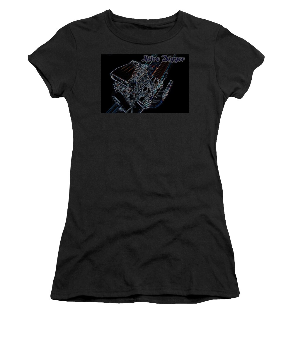Nitro Women's T-Shirt featuring the digital art Nitro Digger 4 by Darrell Foster