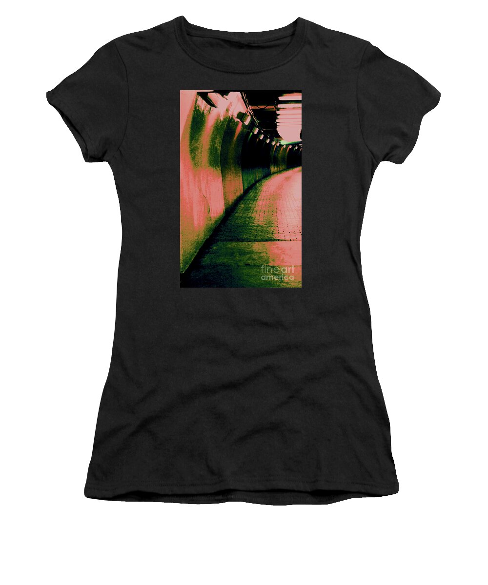 Tunnel Women's T-Shirt featuring the photograph No Life Seen by Julie Lueders 