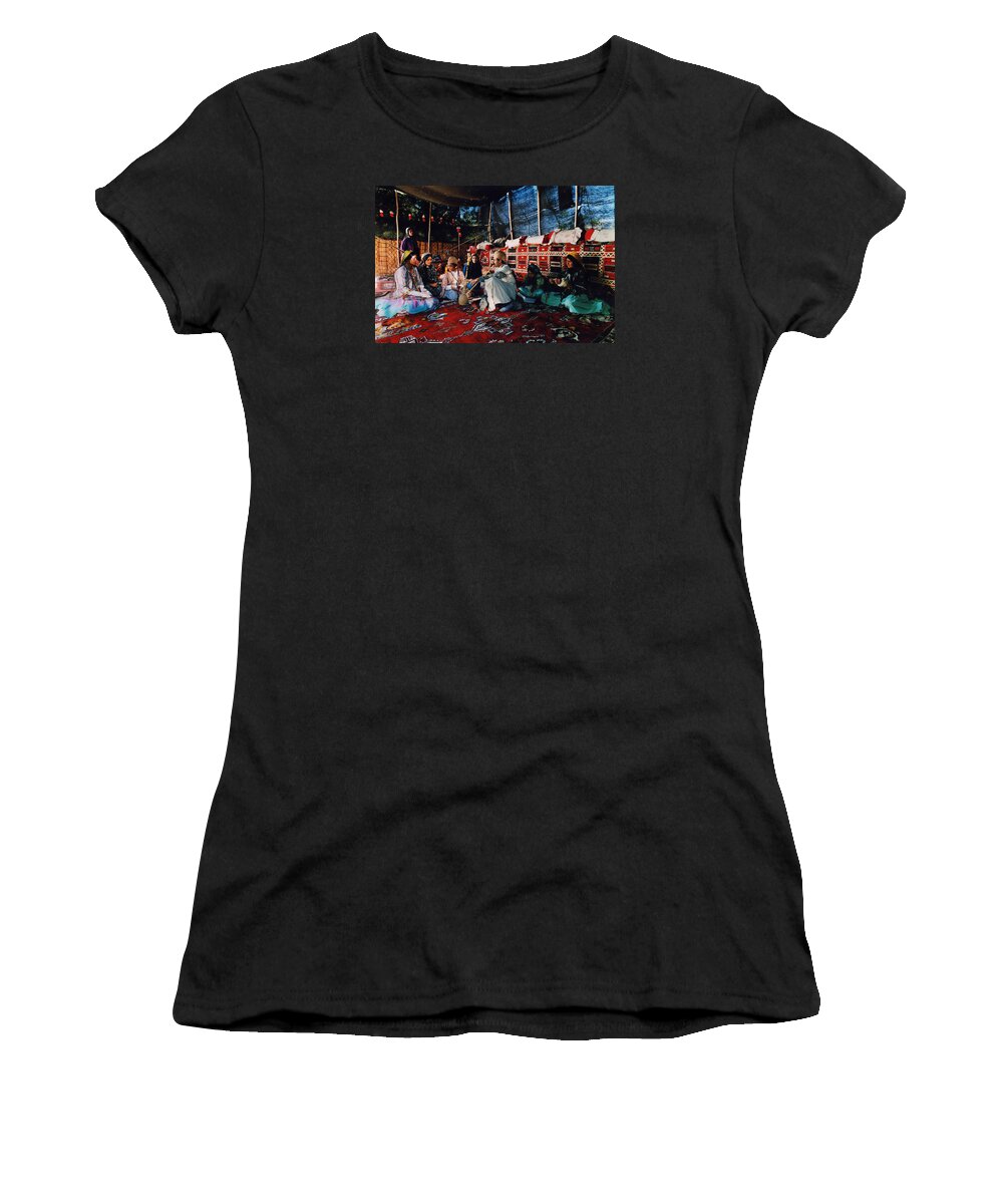 Persian Art Women's T-Shirt featuring the photograph Nomads in their tent by Salma