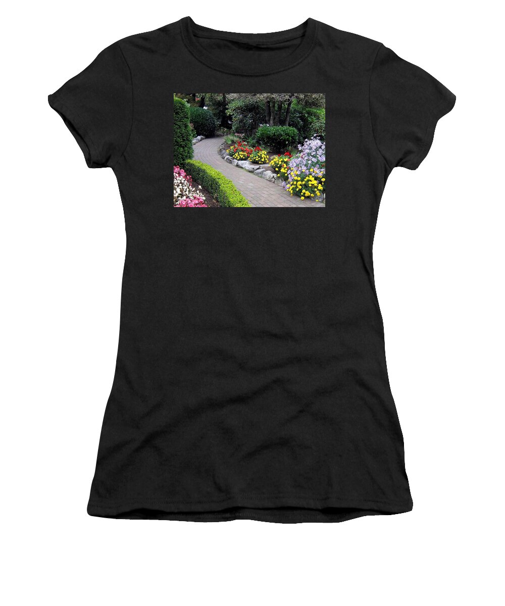 Garden Women's T-Shirt featuring the photograph North Vancouver Garden by Will Borden