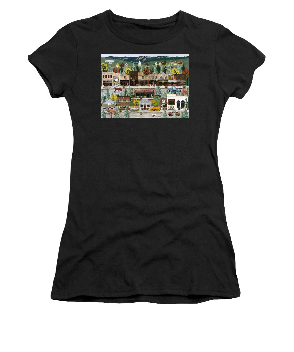 Tv Women's T-Shirt featuring the painting Northern Exposure by Jennifer Lake