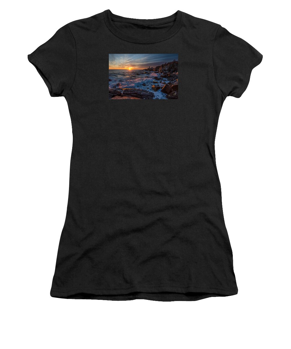 Maine Women's T-Shirt featuring the photograph November Morning by Paul Noble