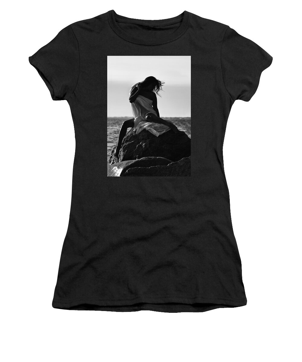 Nude Women's T-Shirt featuring the photograph Ocean Soul by David Naman