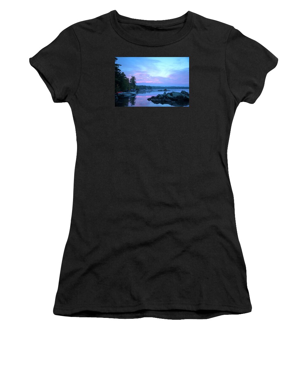 Jigsaw Women's T-Shirt featuring the photograph October Sunrise by Carole Gordon