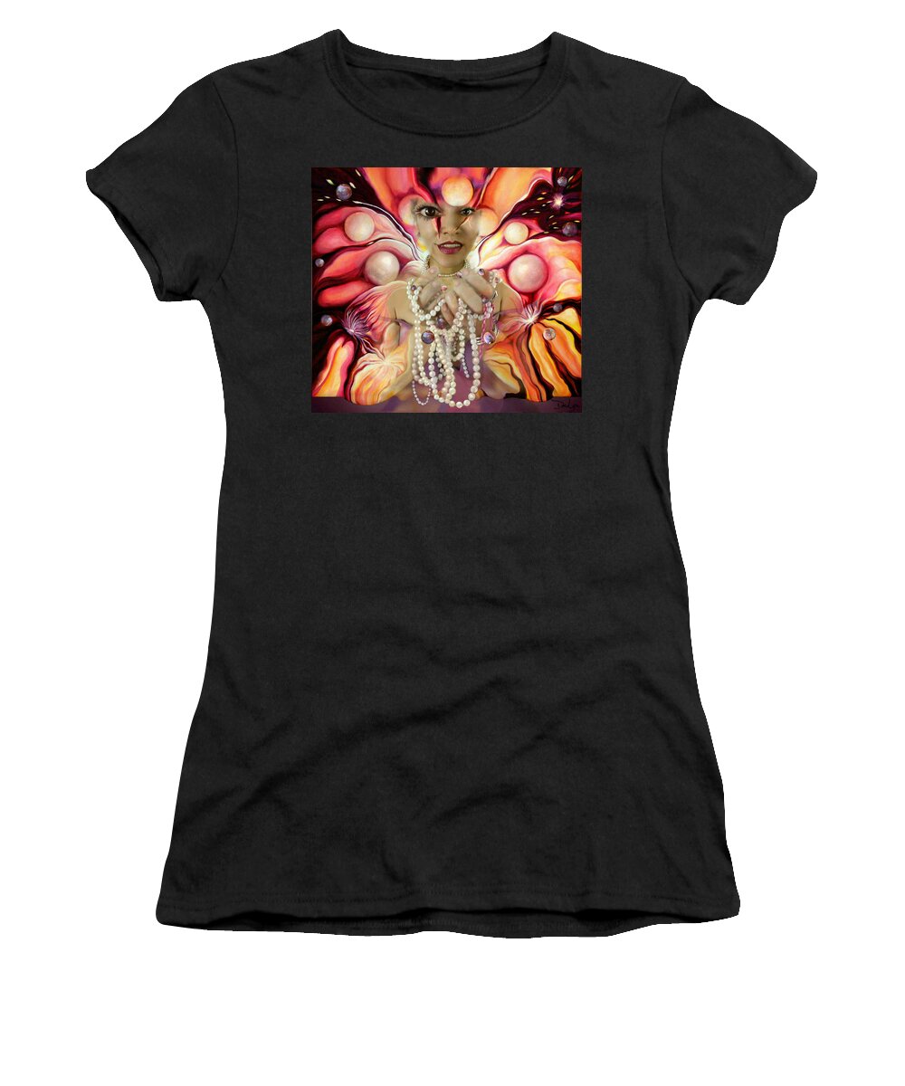 2017 Women's T-Shirt featuring the digital art Offerings ... of a soul explosion by Doe-Lyn Designs