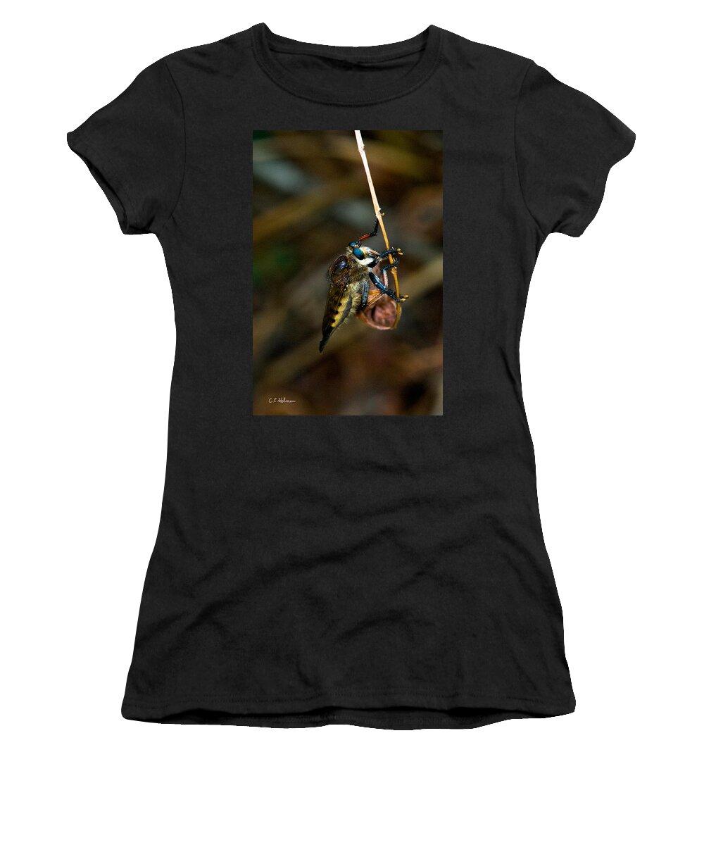 Bug Women's T-Shirt featuring the photograph Old Blue Eyes by Christopher Holmes