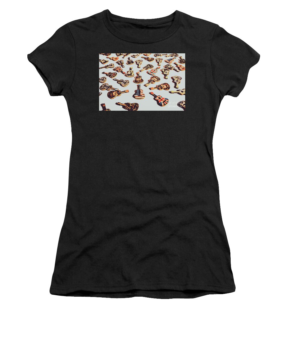 Rock Women's T-Shirt featuring the photograph Old days of rock n roll by Jorgo Photography