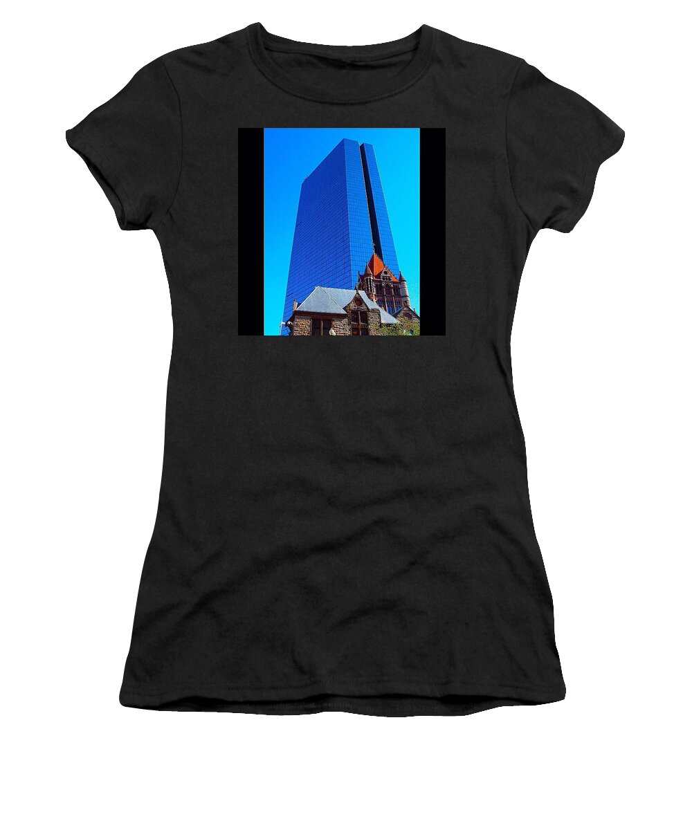 Boston Women's T-Shirt featuring the photograph Old Meets New by Kate Arsenault 