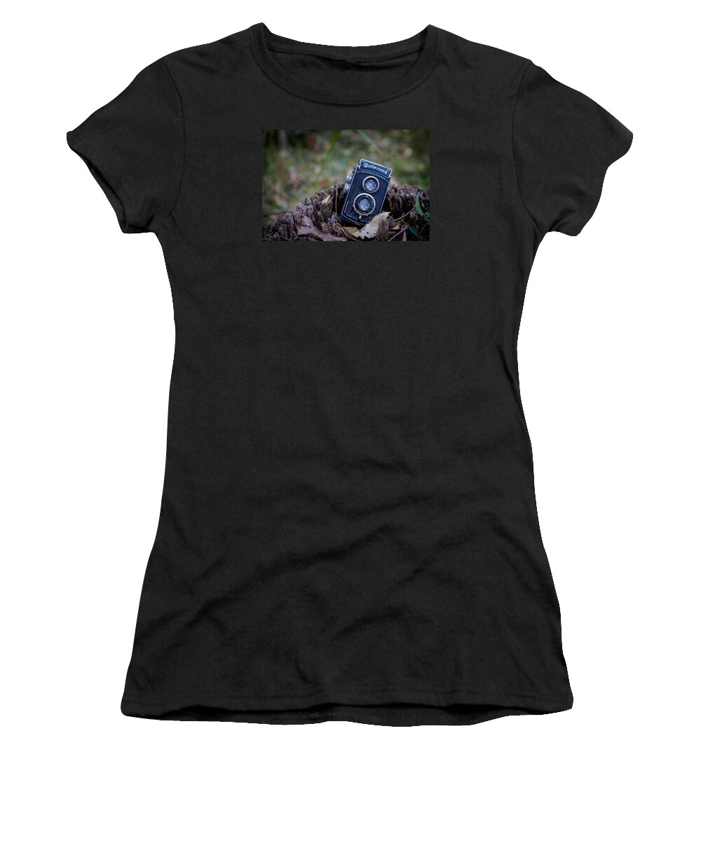 Rollei Women's T-Shirt featuring the photograph Old Rollei by Keith Hawley