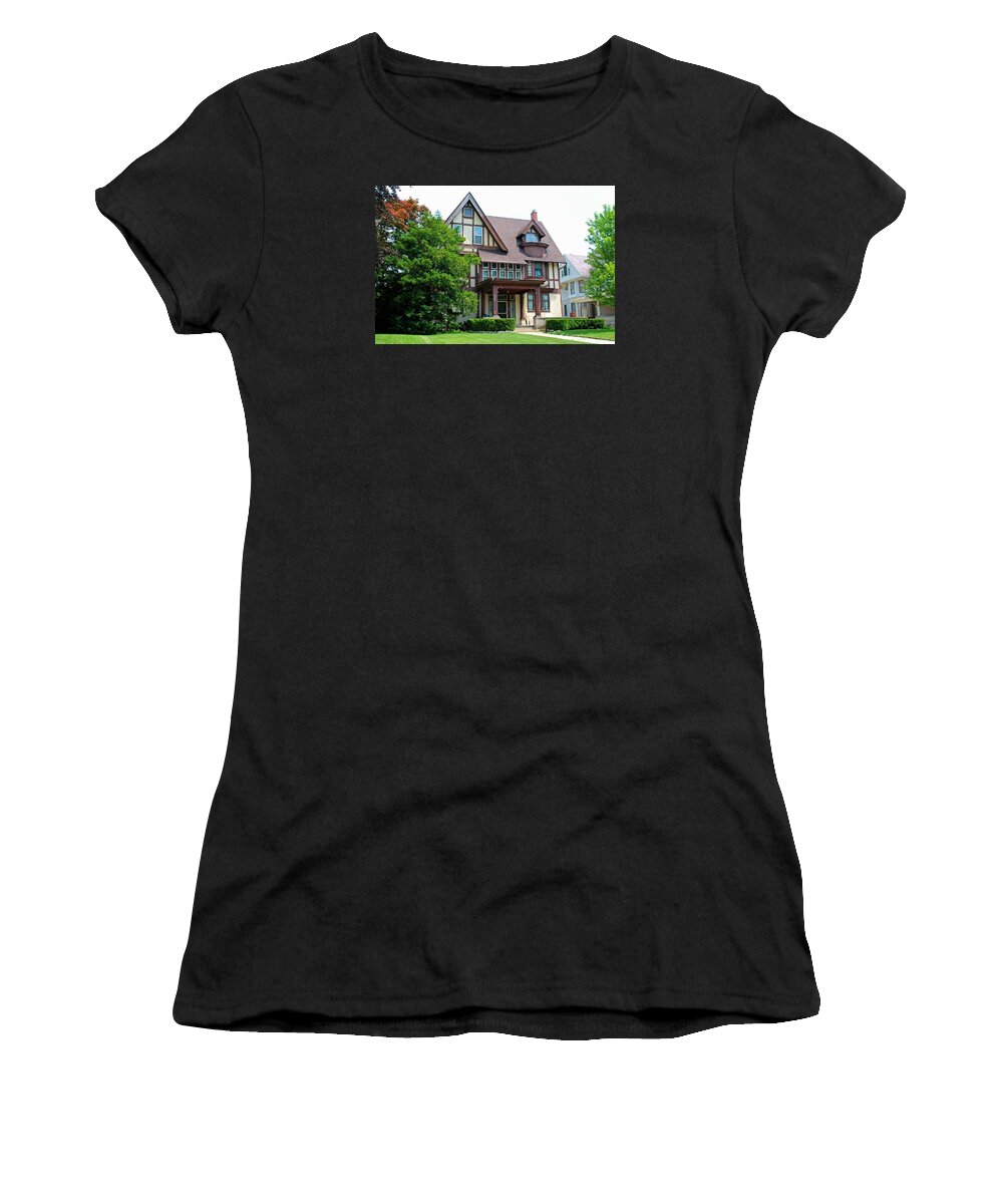 Old West End Women's T-Shirt featuring the photograph Old West End Brown 12 by Michiale Schneider