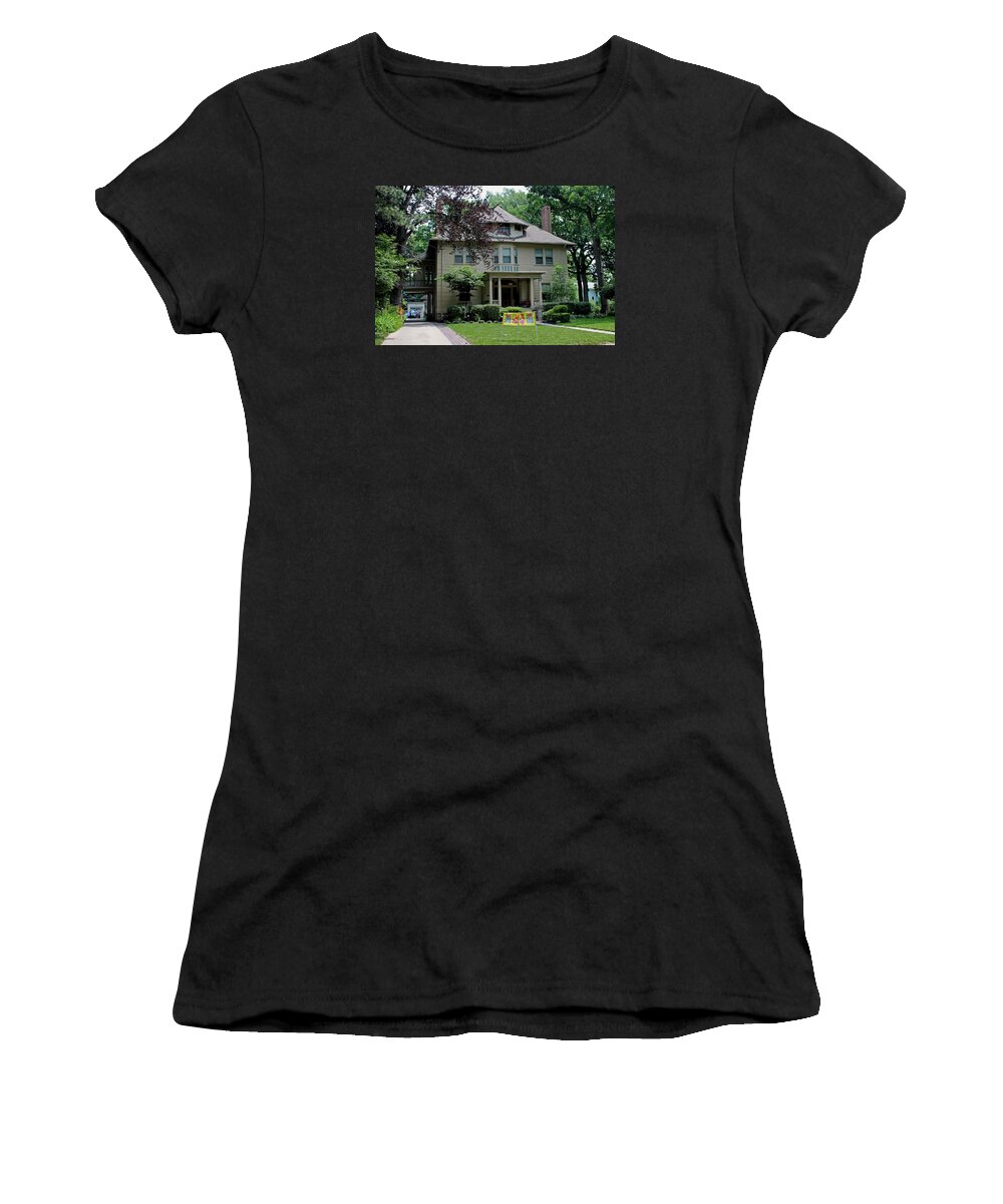 Old West End Women's T-Shirt featuring the photograph Old West End Gray 1 by Michiale Schneider