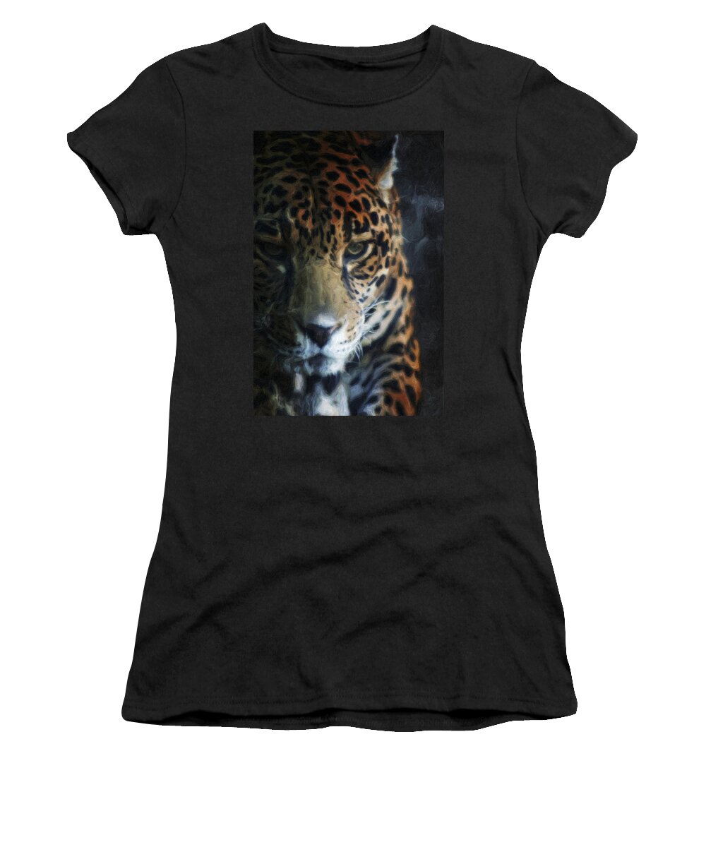 Tiger Women's T-Shirt featuring the photograph On The Prowl by Trish Tritz