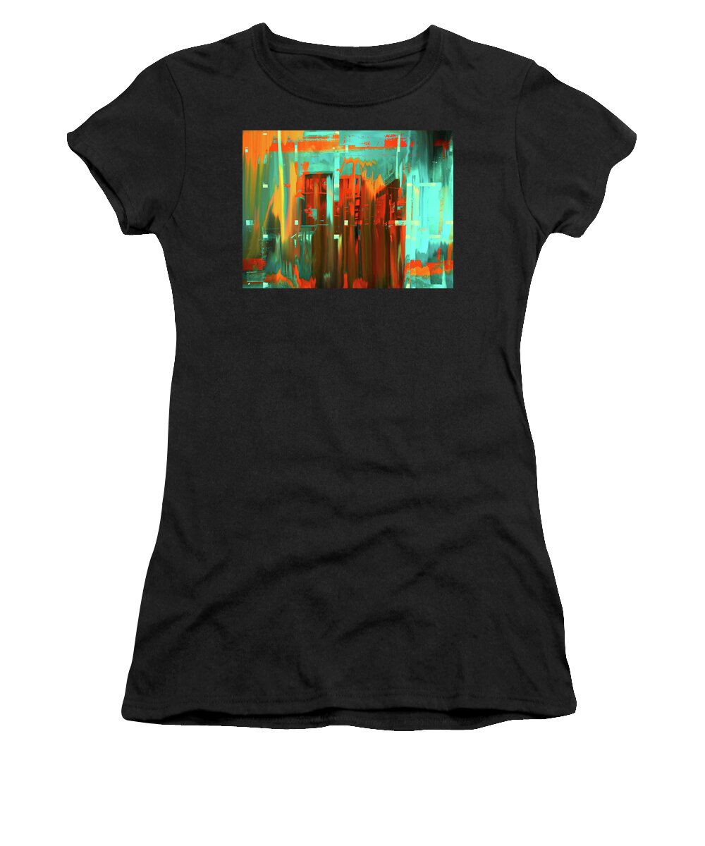 City Women's T-Shirt featuring the photograph Orange city by Gabi Hampe