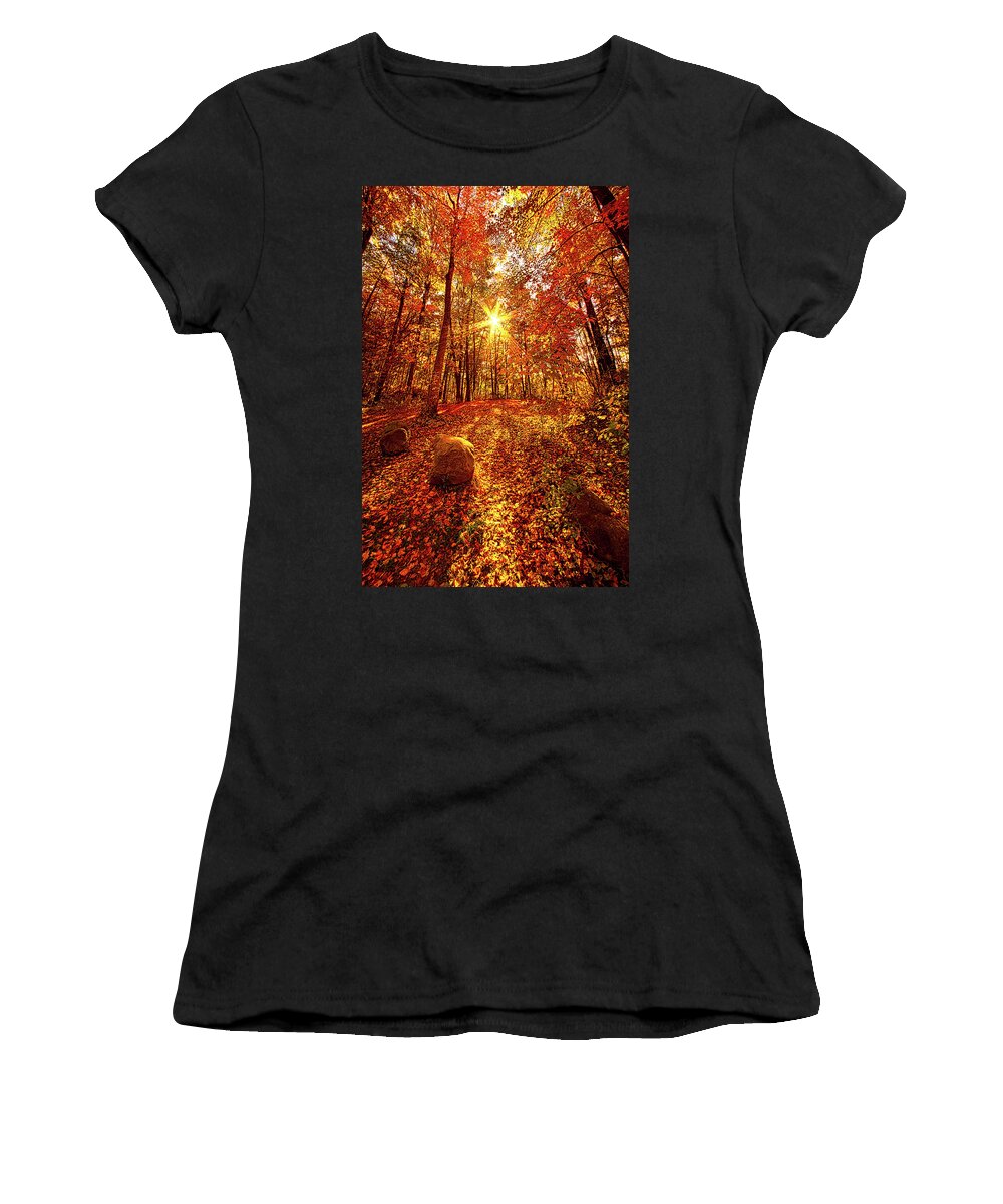 Clouds Women's T-Shirt featuring the photograph Out Here by Phil Koch