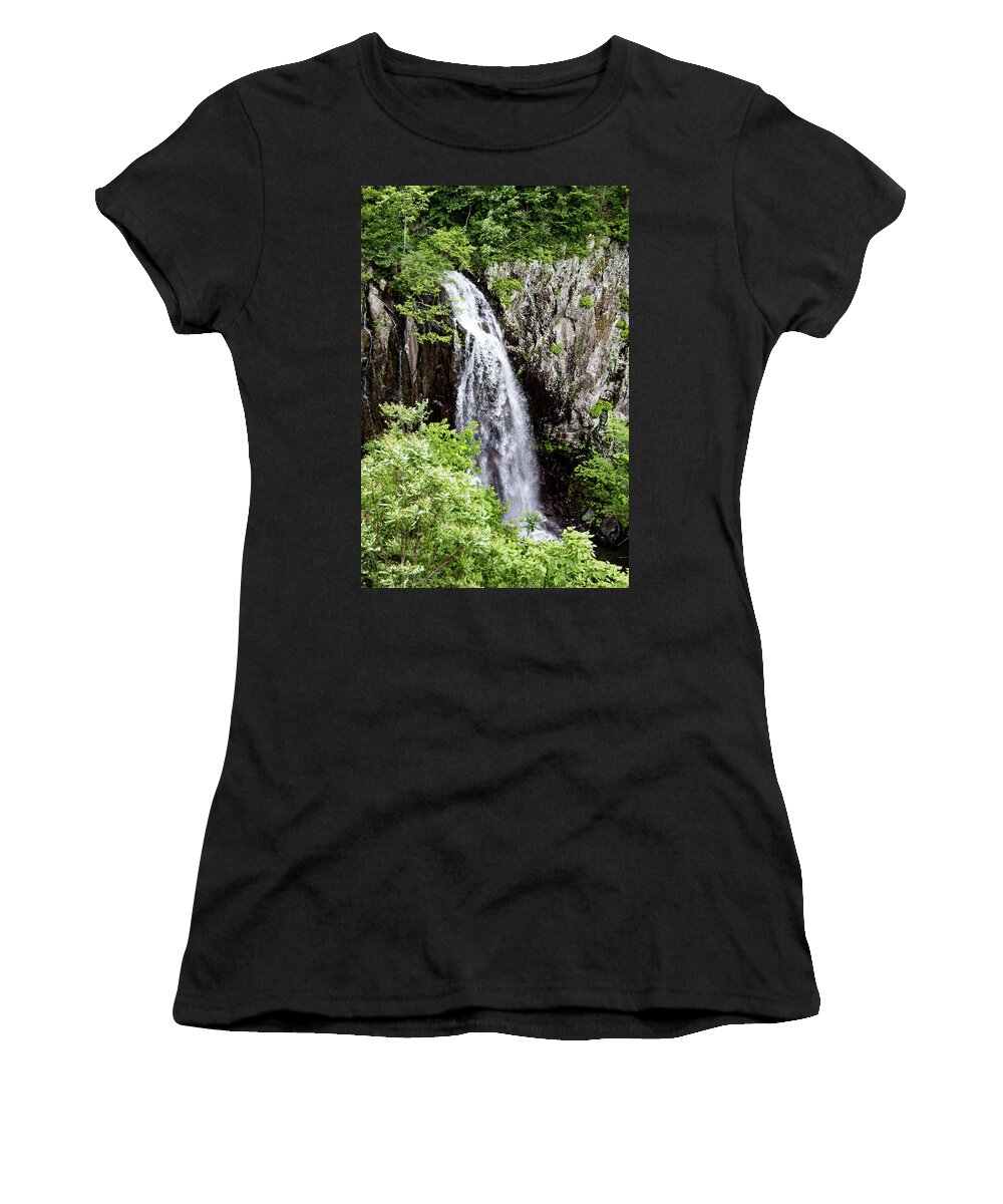 Waterfall Women's T-Shirt featuring the photograph Overall Run Falls 2 by Matt Sexton