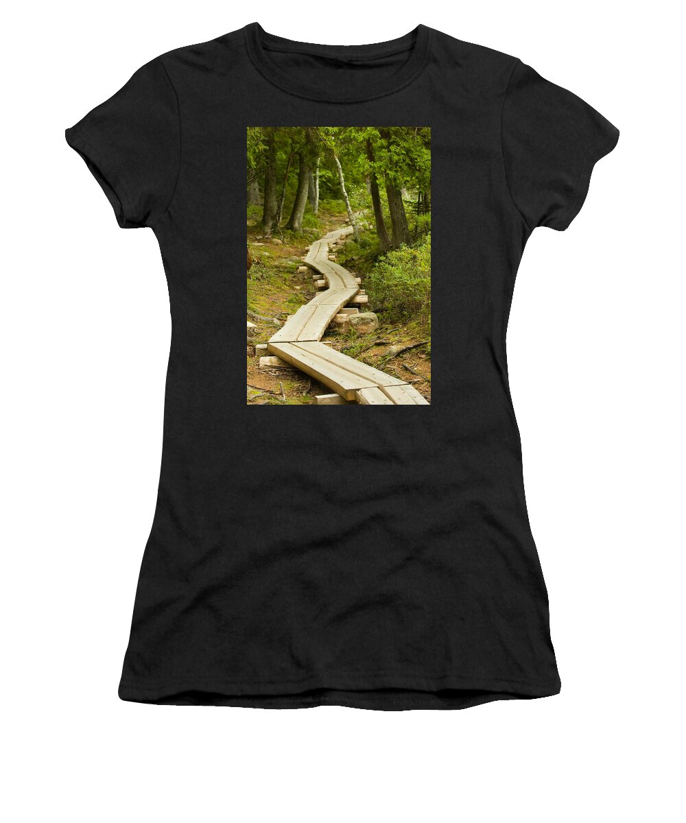 Forest Women's T-Shirt featuring the photograph Path Into Unknown by Sebastian Musial