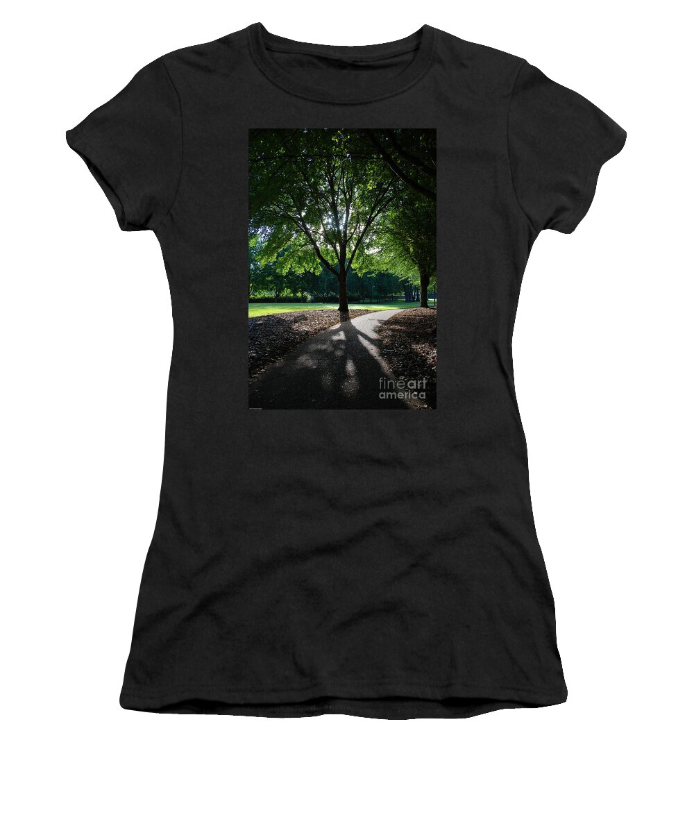 Path Of Life Women's T-Shirt featuring the photograph Path of Life by Charles Dobbs