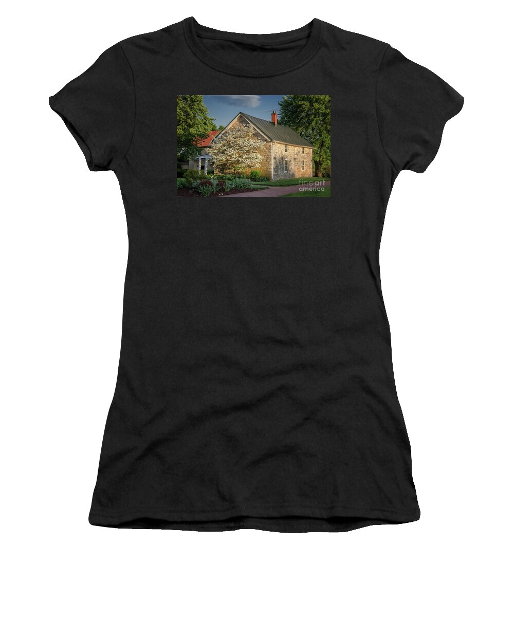 Dogwood Women's T-Shirt featuring the photograph Patterns of Shadow and Light by Lois Bryan