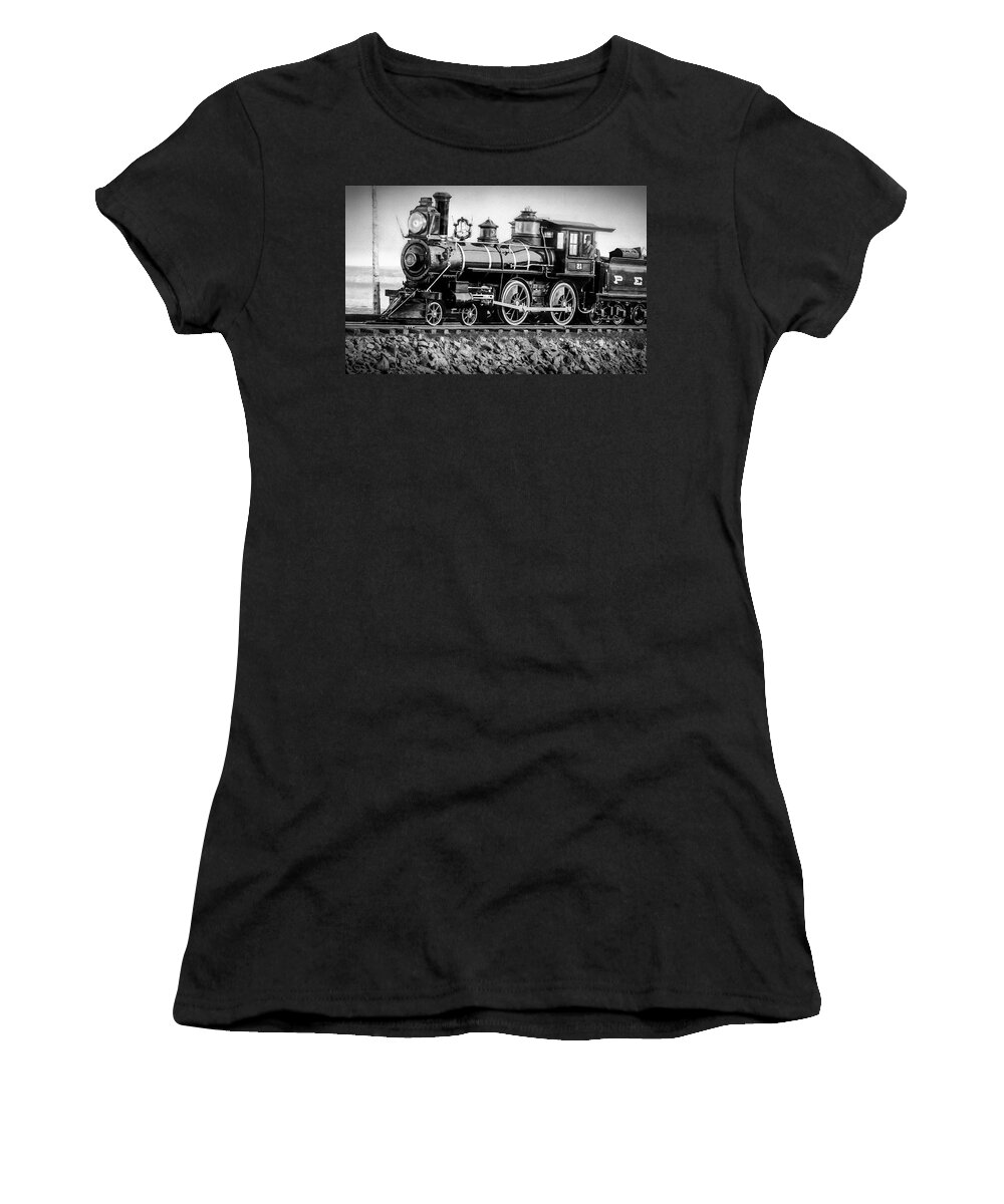 Locomotive Women's T-Shirt featuring the photograph Peir Locomotive #21 by Franchi Torres