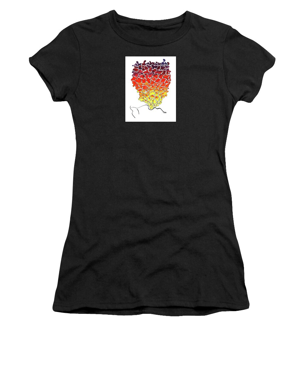 Hawaii Women's T-Shirt featuring the painting Pele Dreams by Diane Thornton