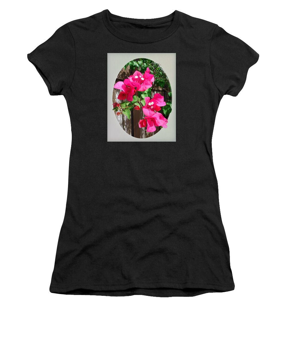 Pink Women's T-Shirt featuring the photograph Pink Bougainvillea by Ginny Schmidt