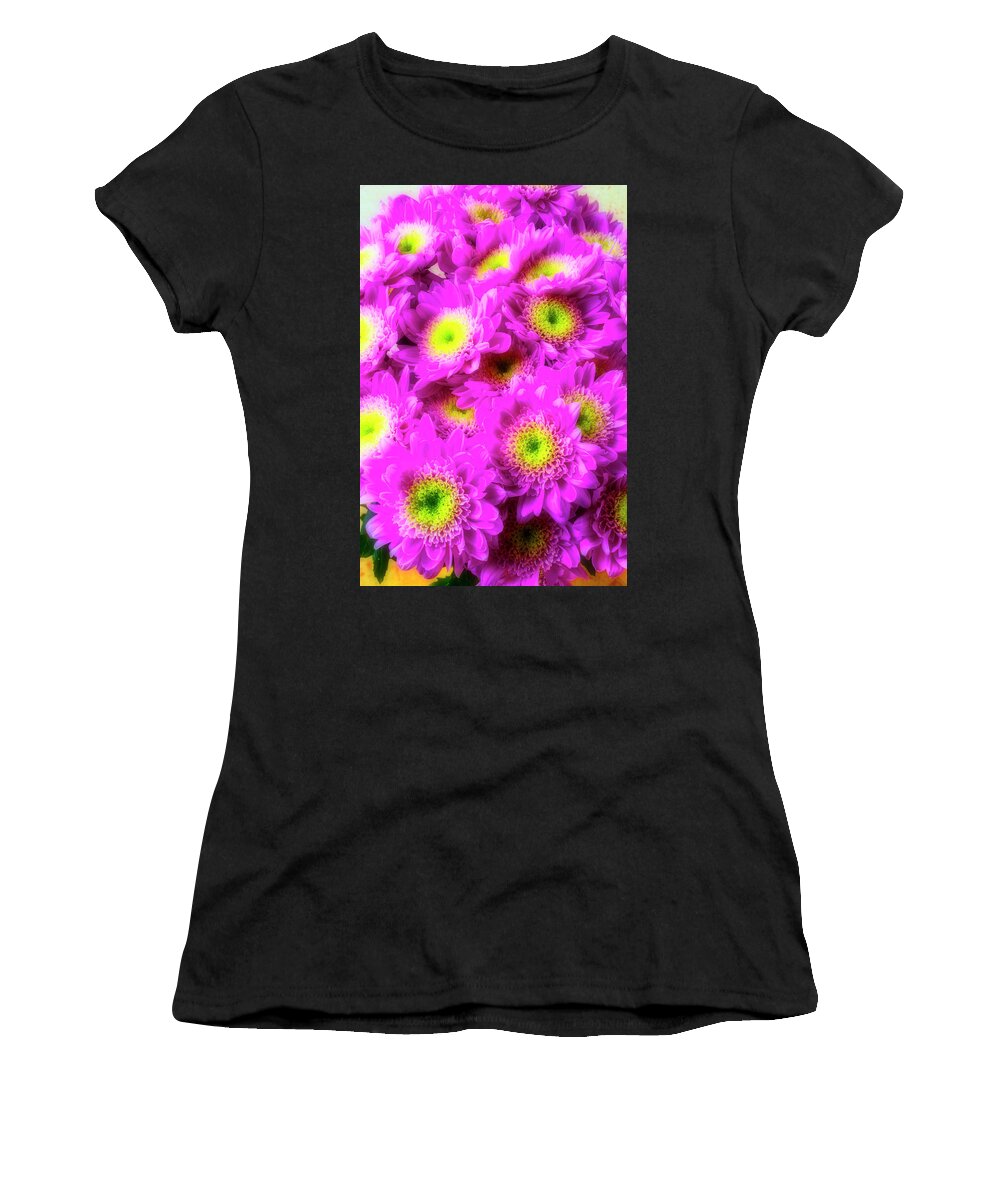 Beautiful Women's T-Shirt featuring the photograph Pink Poms Bouquet by Garry Gay