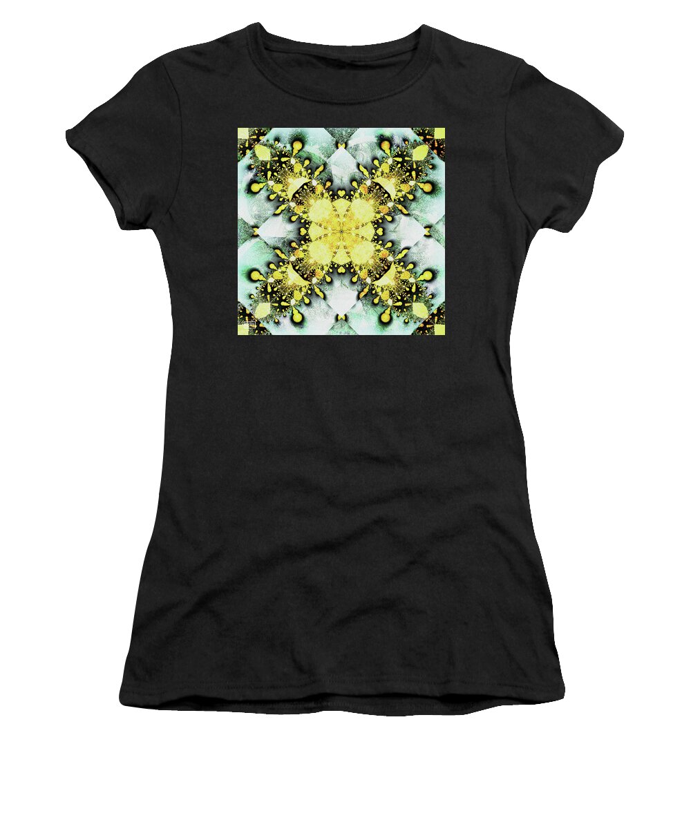 Abstract Women's T-Shirt featuring the digital art Pinned Down by Jim Pavelle