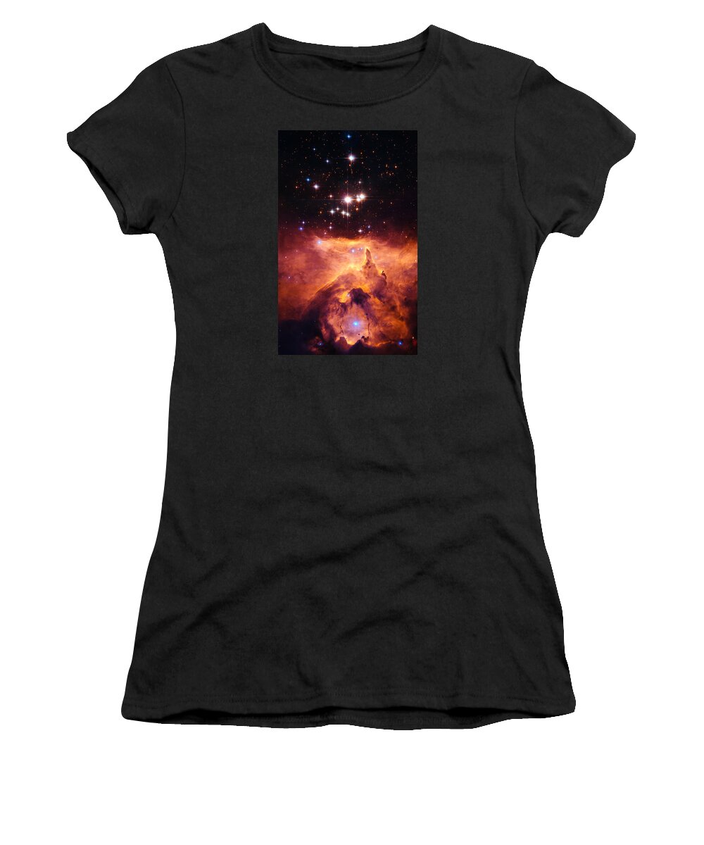 Cosmos Women's T-Shirt featuring the photograph Pismis 24 and NGC 6357 by Marco Oliveira