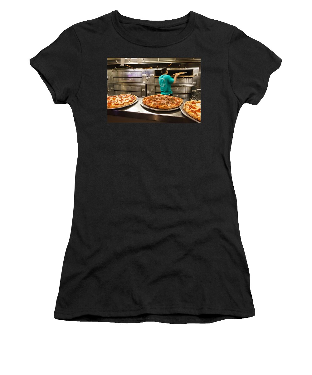 Pizza Women's T-Shirt featuring the photograph Pizza's Ready by Tim Stanley