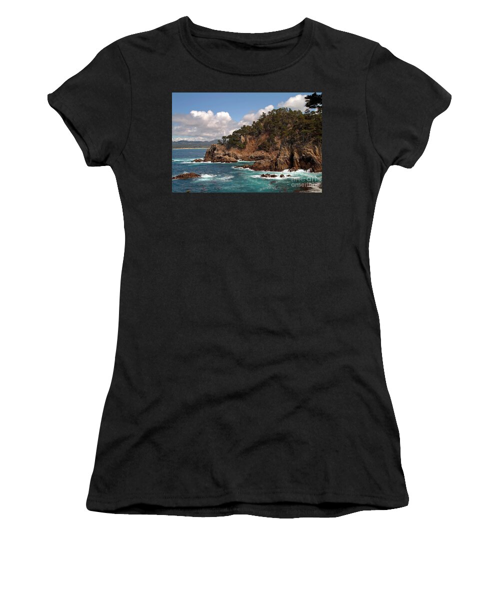 Point Lobos Women's T-Shirt featuring the photograph Point Lobos by Charlene Mitchell