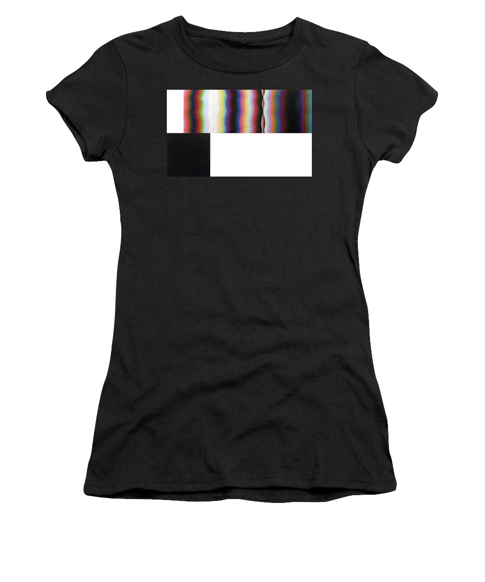 Color Women's T-Shirt featuring the painting Poles Number Eight by Stephen Mauldin
