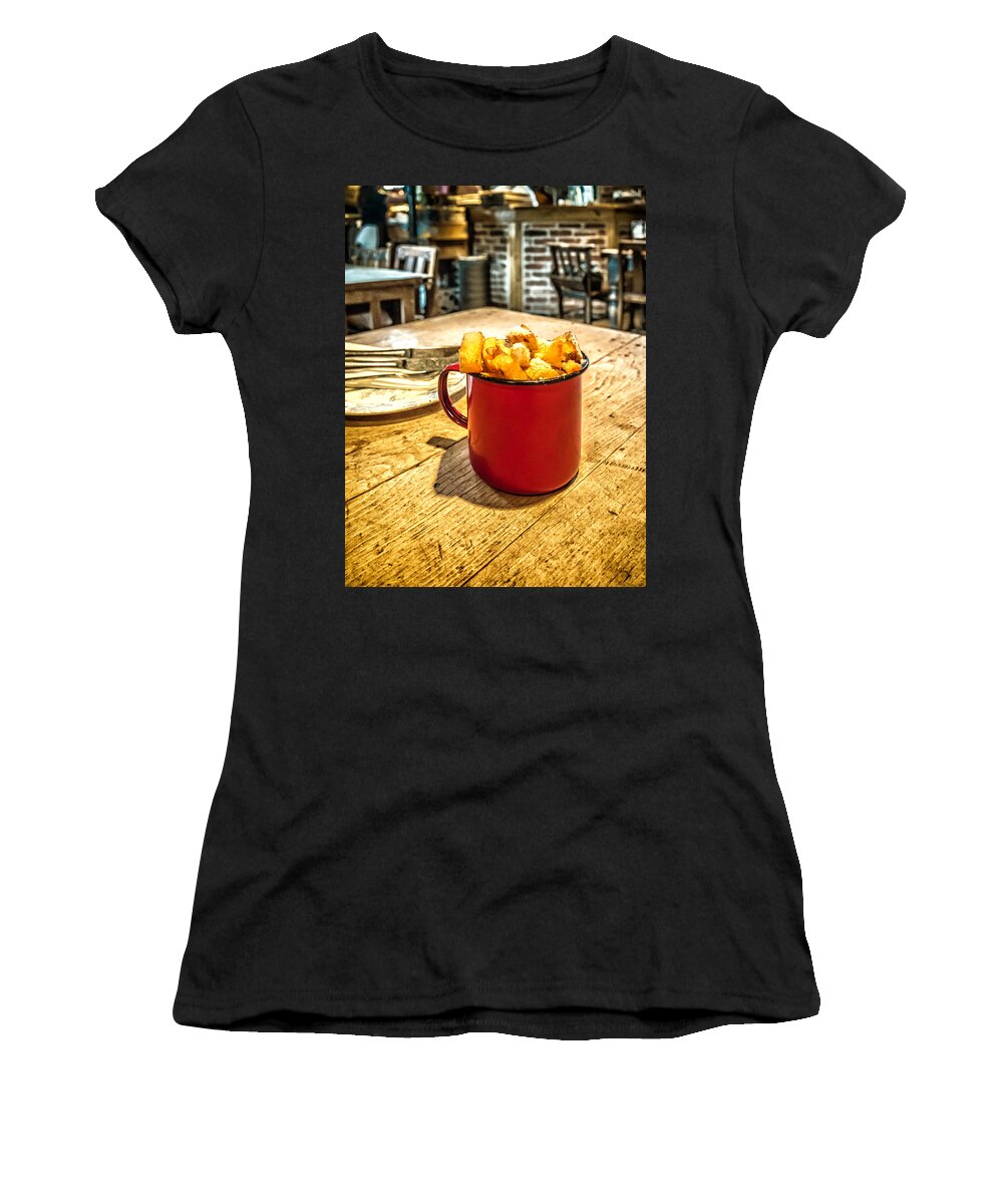 Fries Women's T-Shirt featuring the photograph Posh Fries by Nick Bywater