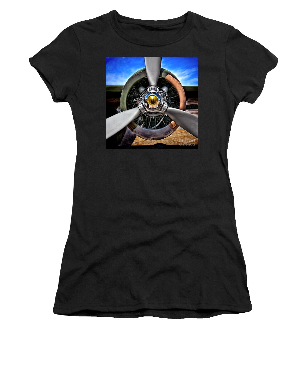 Propeller Women's T-Shirt featuring the photograph Propeller Art  by Olivier Le Queinec