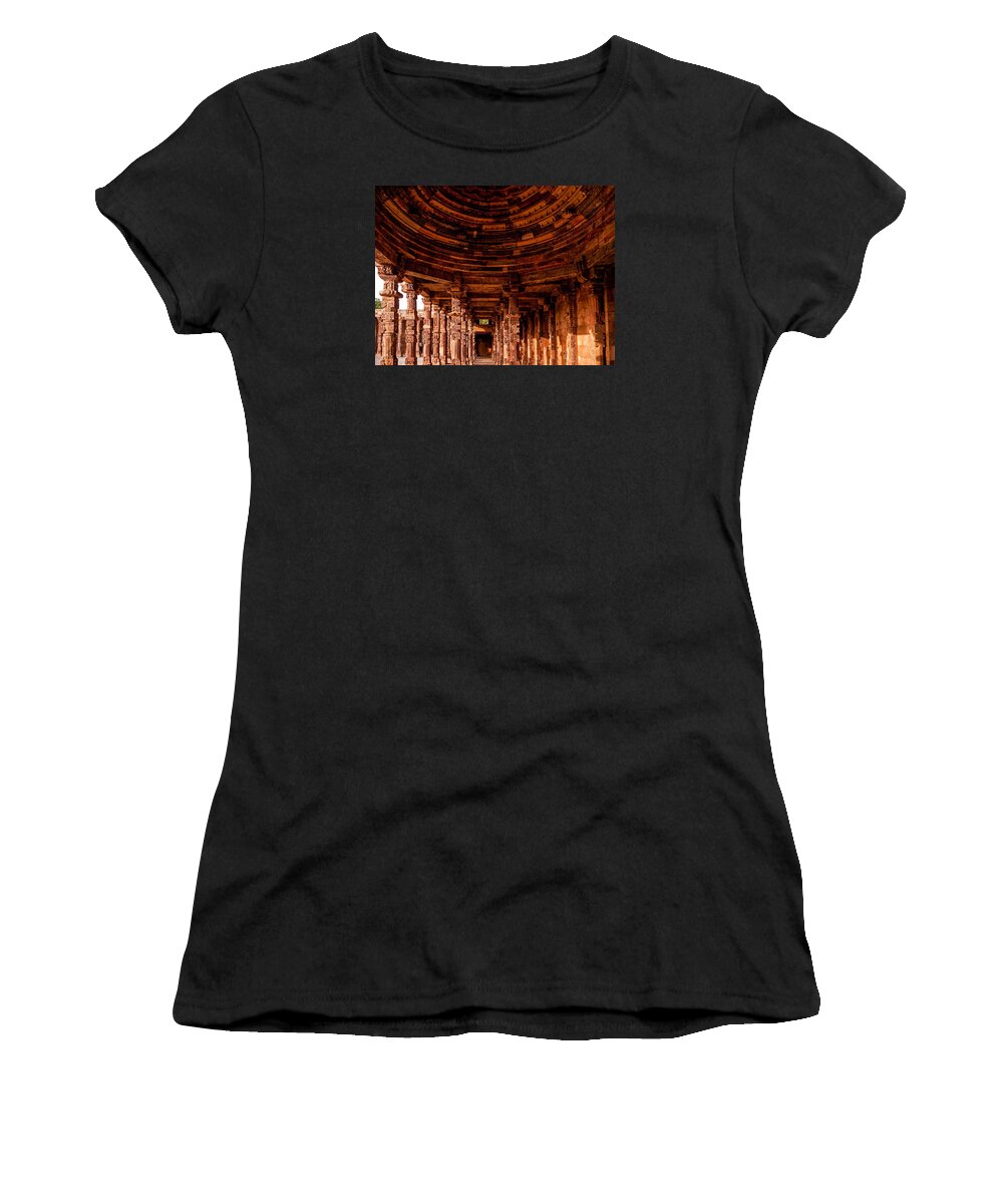 Qutub Minar Women's T-Shirt featuring the photograph Qutub Minar by M G Whittingham