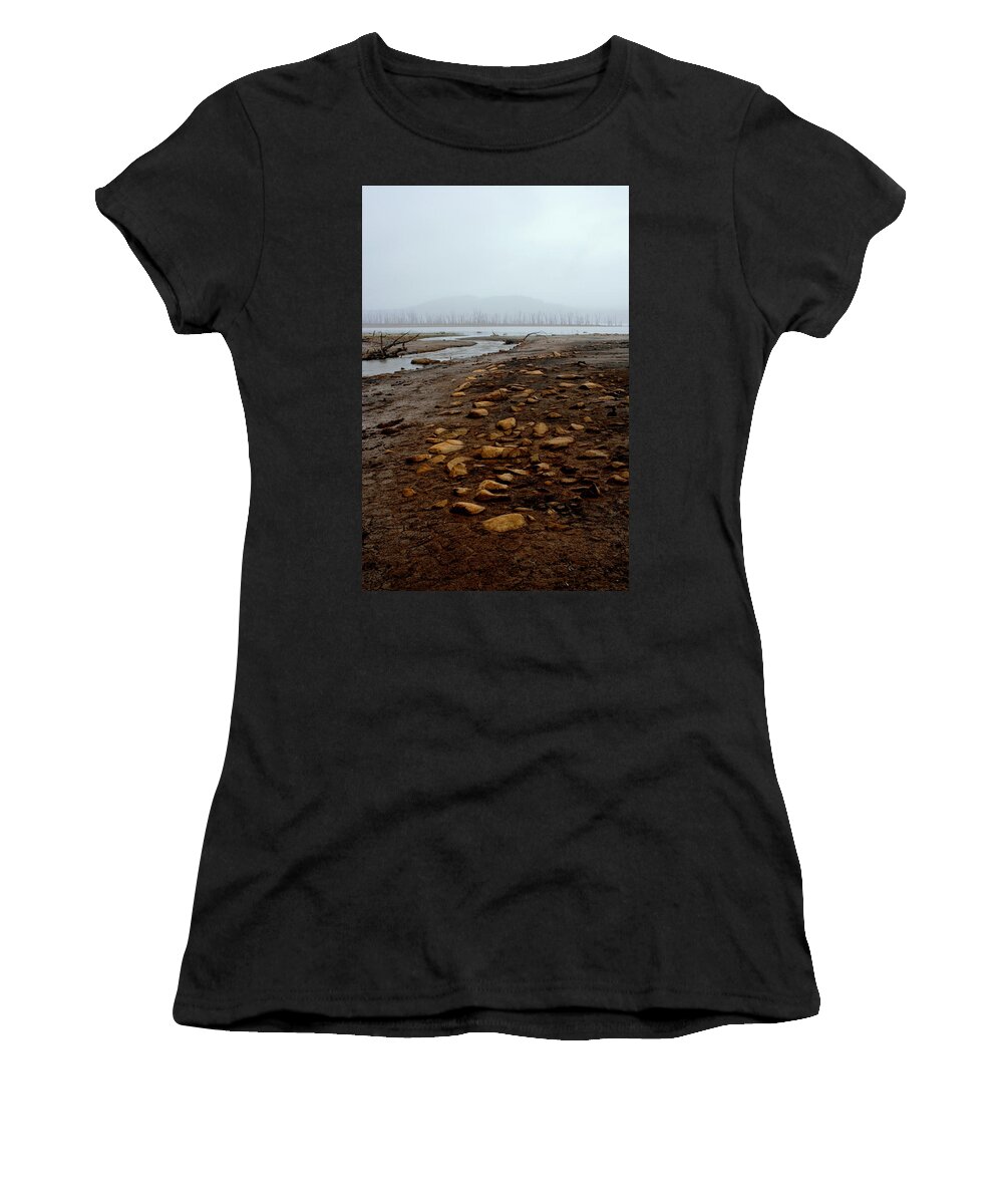 Sombre Women's T-Shirt featuring the photograph Rain Approaching by Anthony Davey