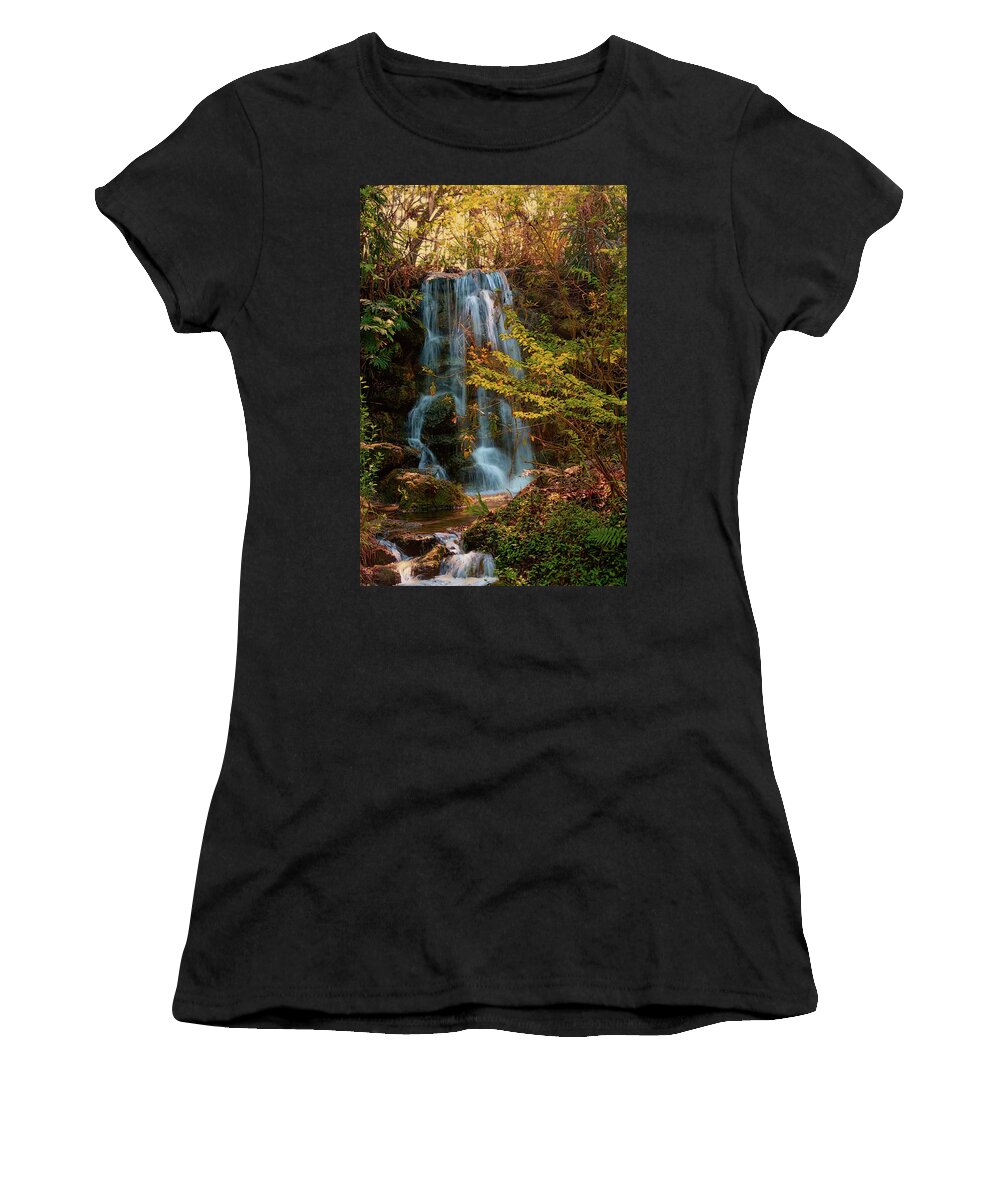 Rainbow Springs Waterfall # Rainbow Springs# Tubing # State Park # Kayak # Camping # Dunnellon # Waterfall # Rainbow River #snorkeling�#swimming #the Rainbow River #florida#marion County # Women's T-Shirt featuring the photograph Rainbow springs waterfall by Louis Ferreira