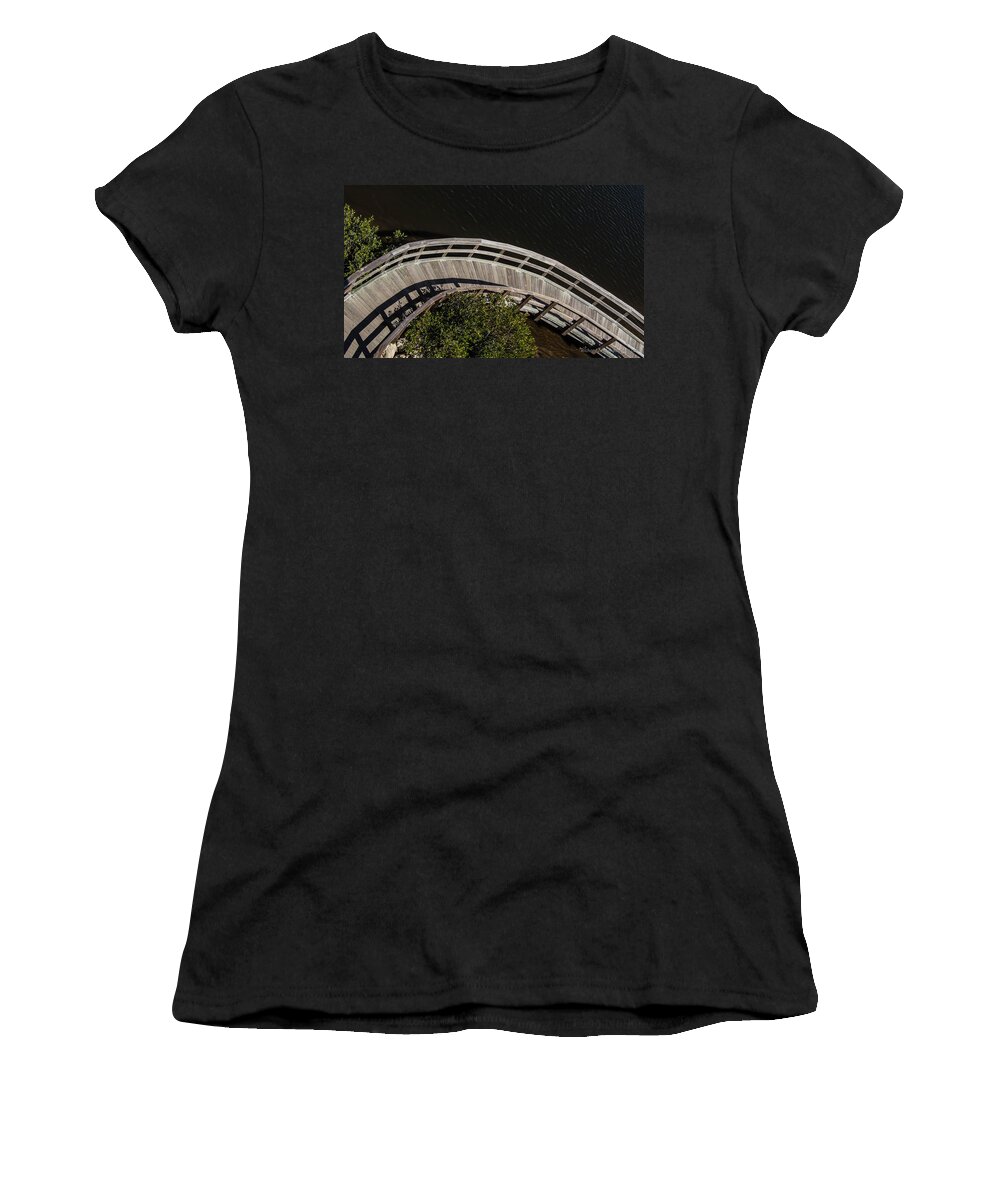 Ramp Women's T-Shirt featuring the photograph Ramp to Tower by Richard Goldman