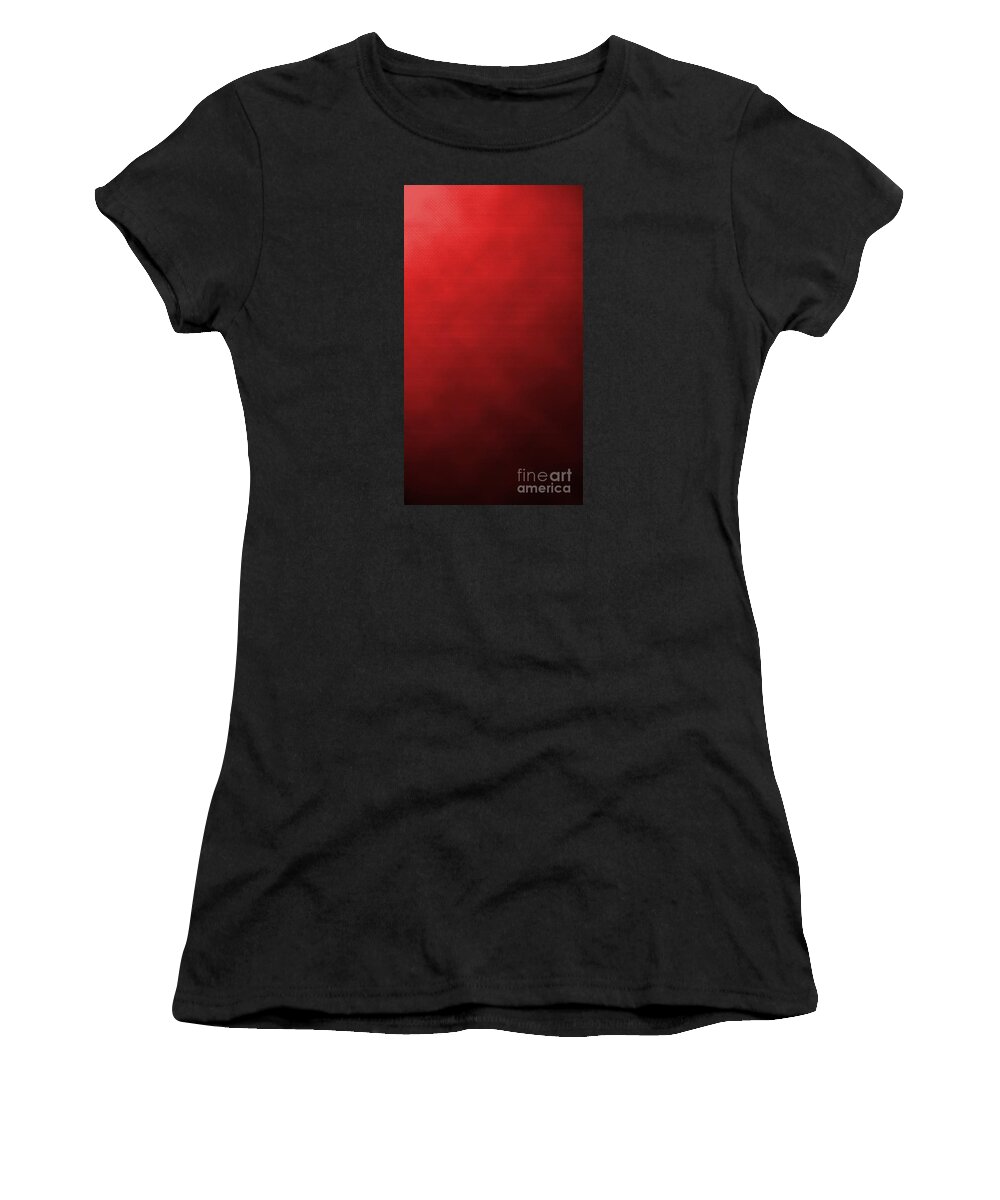 Rooso Women's T-Shirt featuring the digital art Red Fabric by Archangelus Gallery