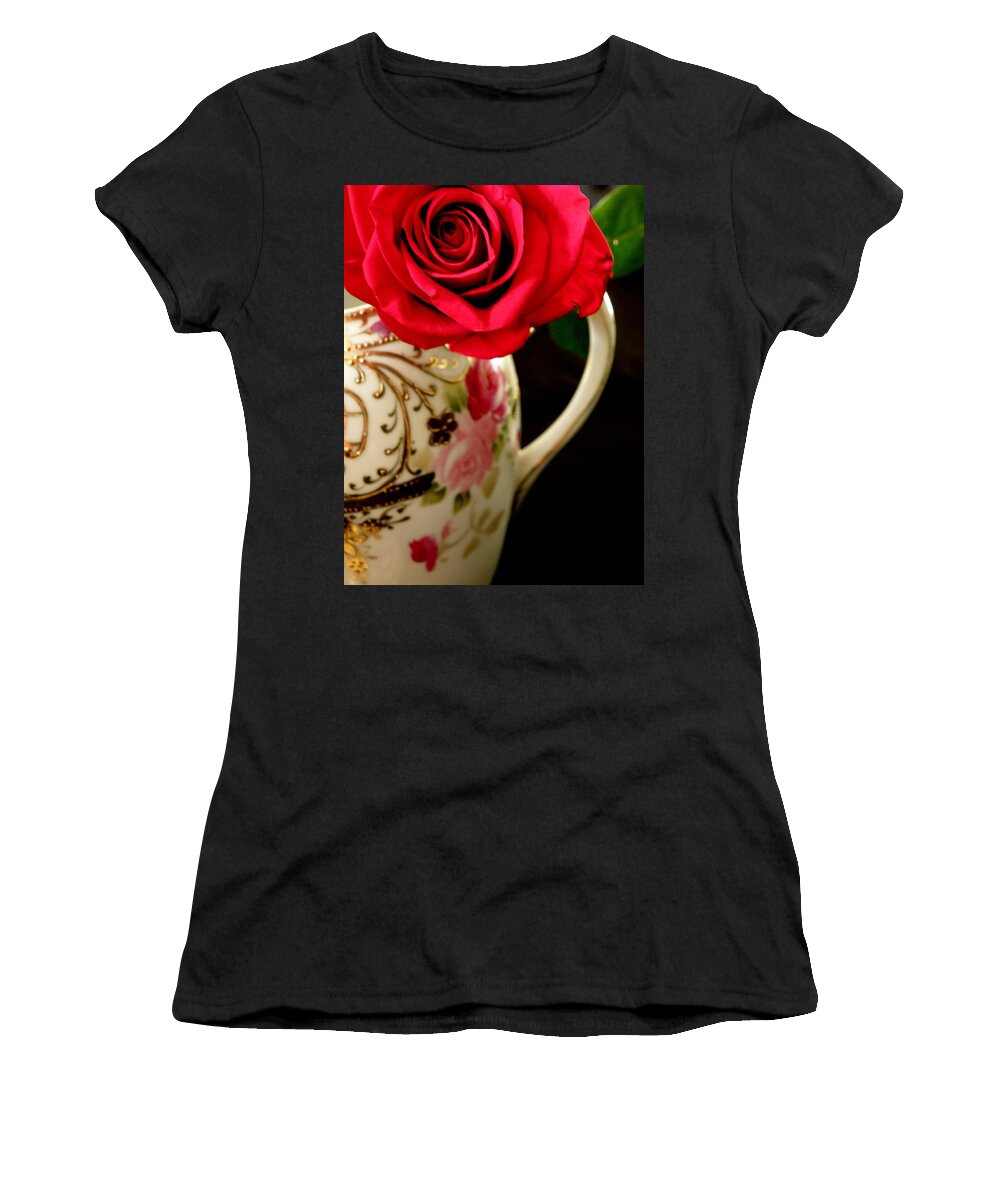 Rose Women's T-Shirt featuring the photograph Red Red Rose by Lainie Wrightson