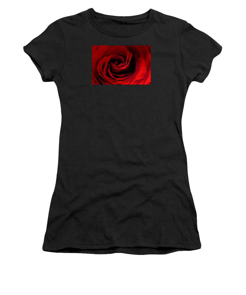 Red Women's T-Shirt featuring the photograph Red Rose 2 by Joni Eskridge