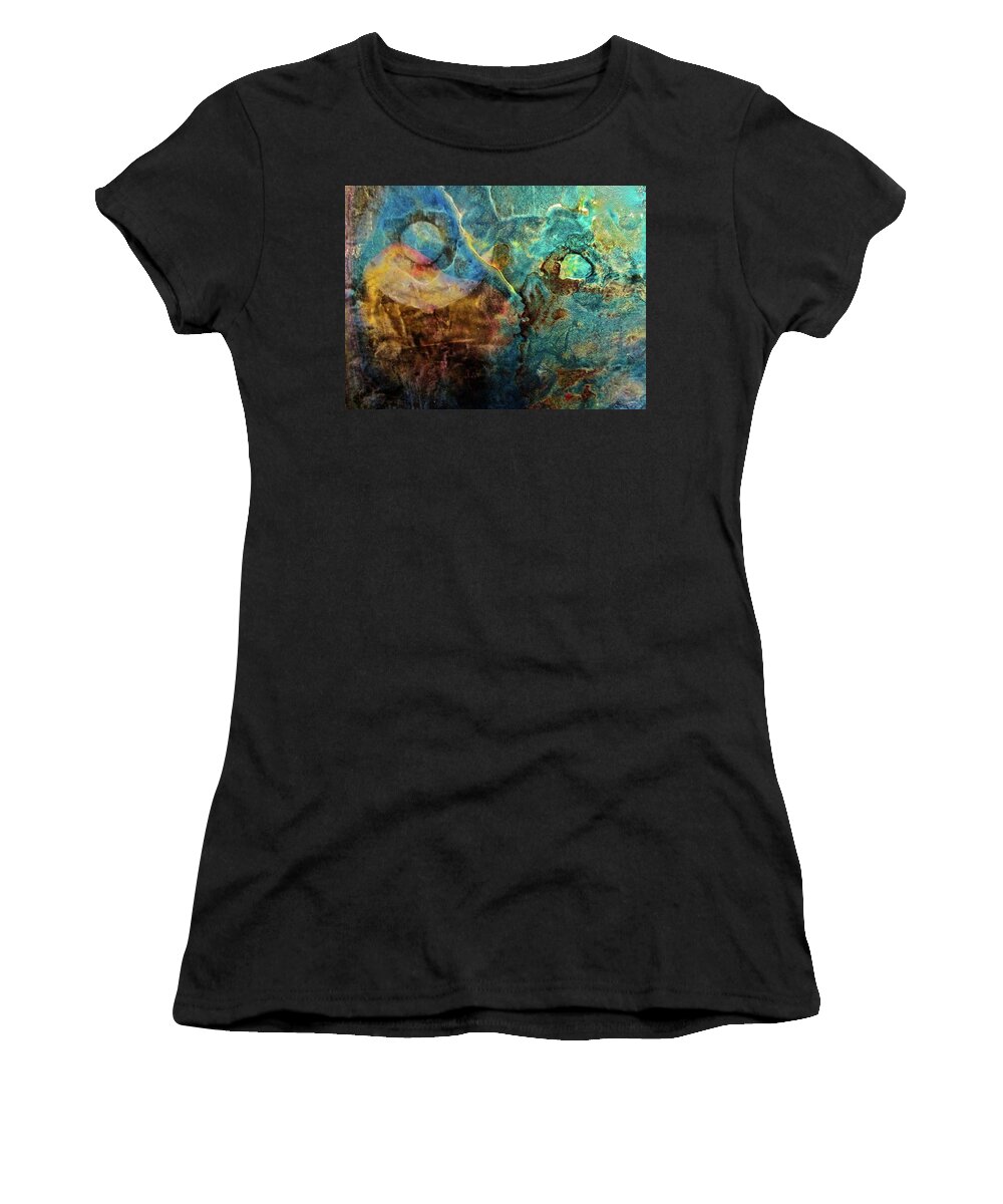Ink Women's T-Shirt featuring the painting Reflecting the Earth by Janice Nabors Raiteri