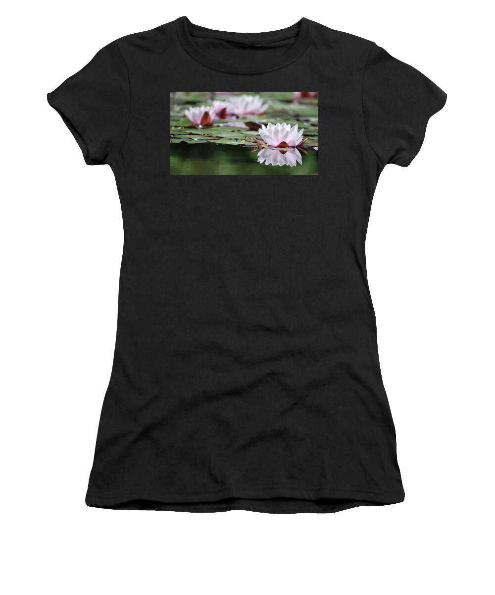 Pink Women's T-Shirt featuring the photograph Reflection by Amee Cave