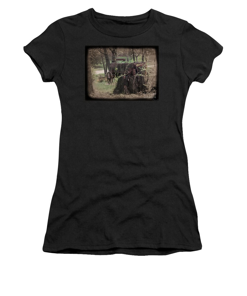 Wagon Women's T-Shirt featuring the photograph Remember When 2 by September Stone