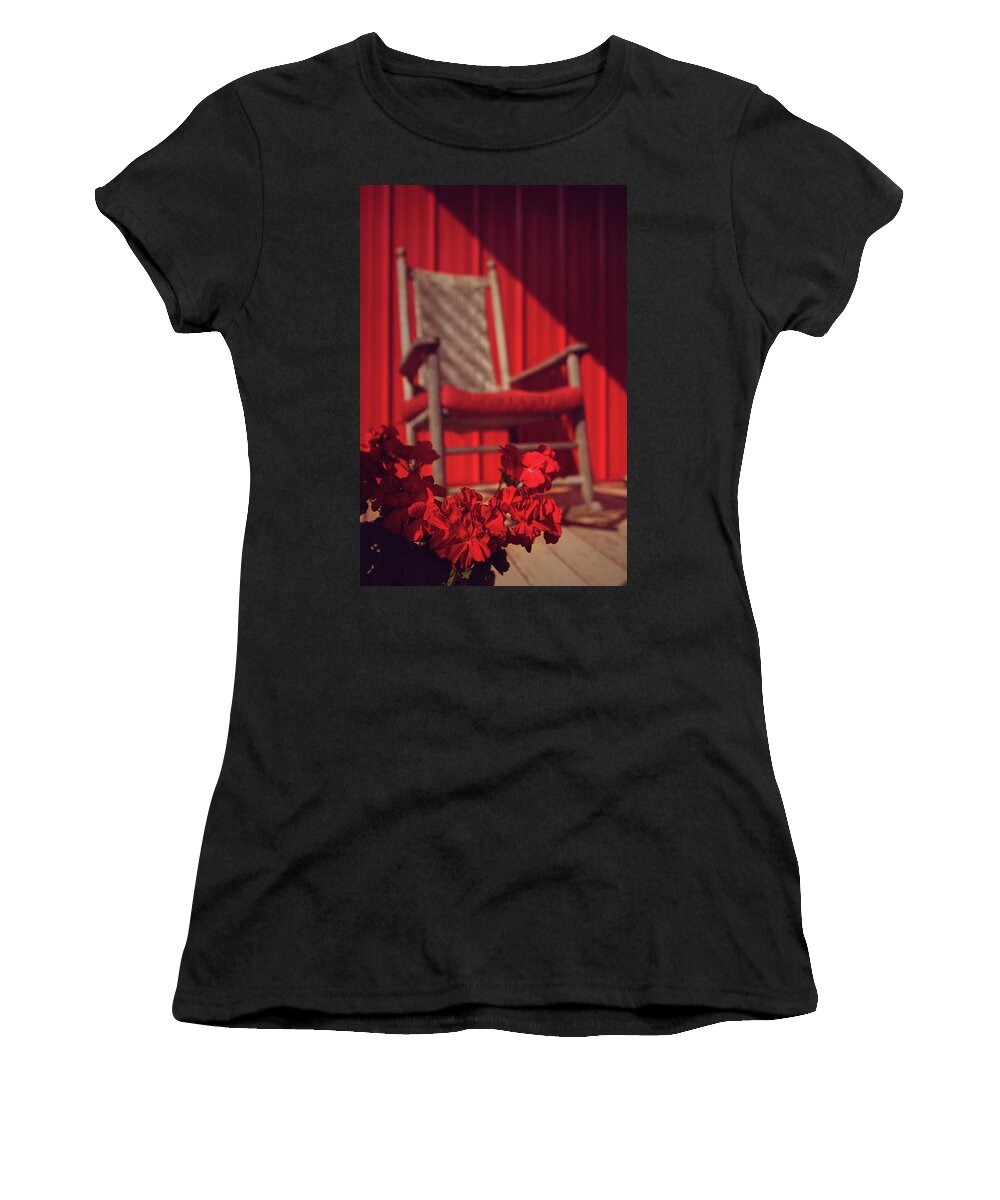 Red Women's T-Shirt featuring the photograph Rockin' Red by Jessica Brawley