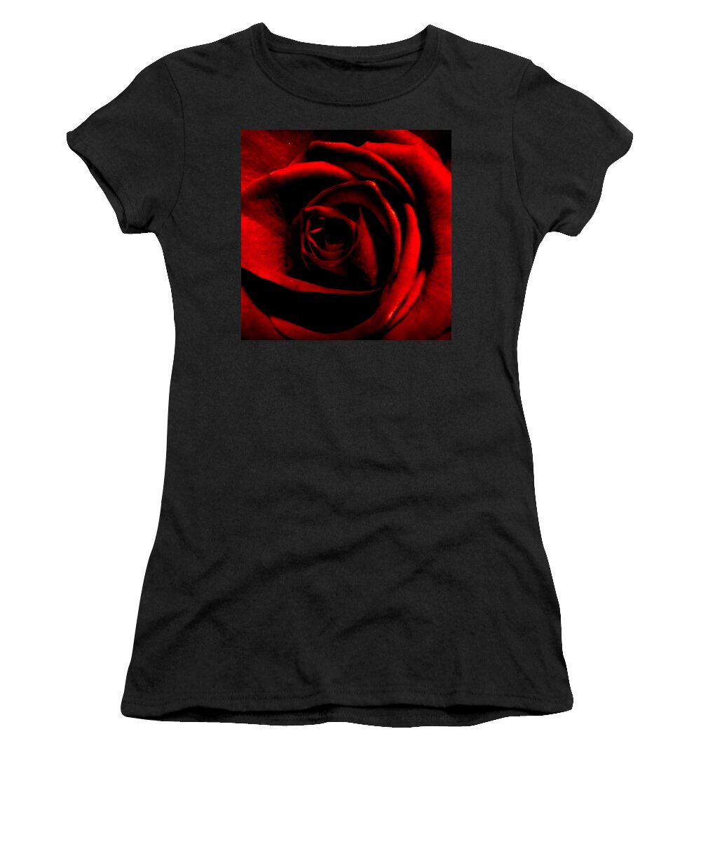 Cml Brown Women's T-Shirt featuring the photograph Rose by CML Brown