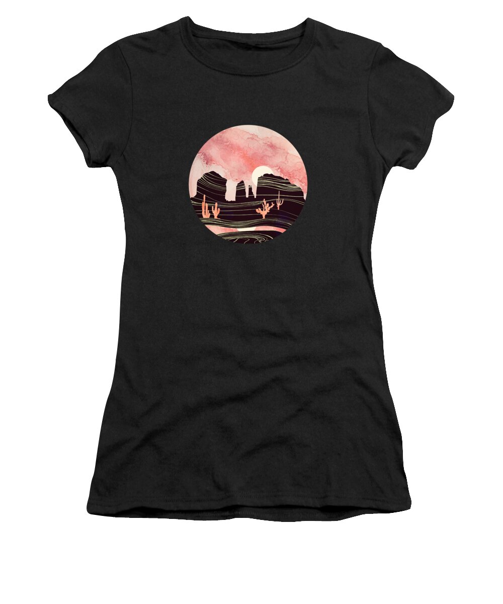 Desert Women's T-Shirt featuring the digital art Rose Desert by Spacefrog Designs