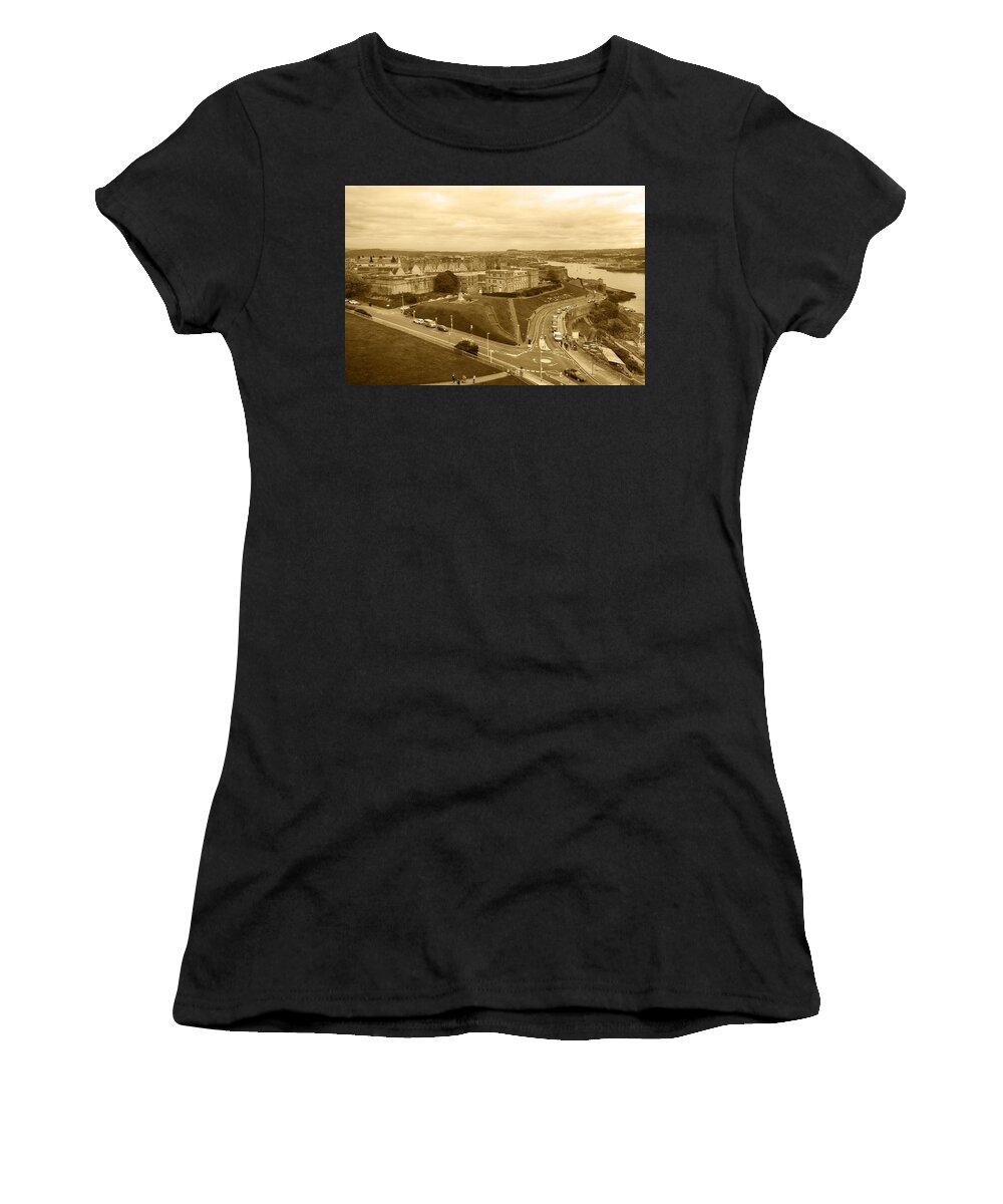 Royal Citadel Women's T-Shirt featuring the photograph Royal Citadel Plymouth by Chris Day