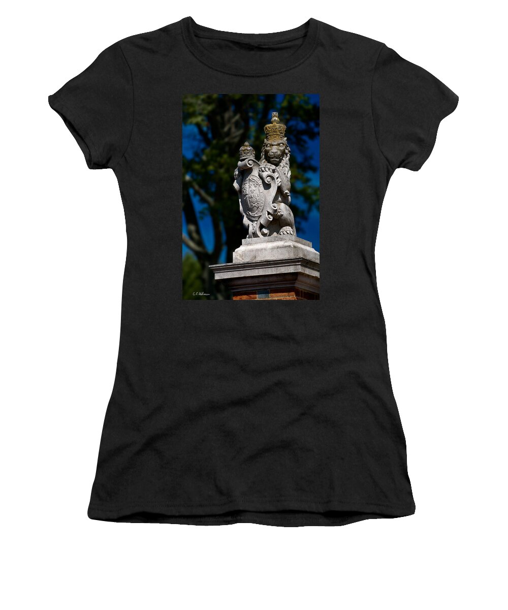 Lion Women's T-Shirt featuring the photograph Royal Lion by Christopher Holmes