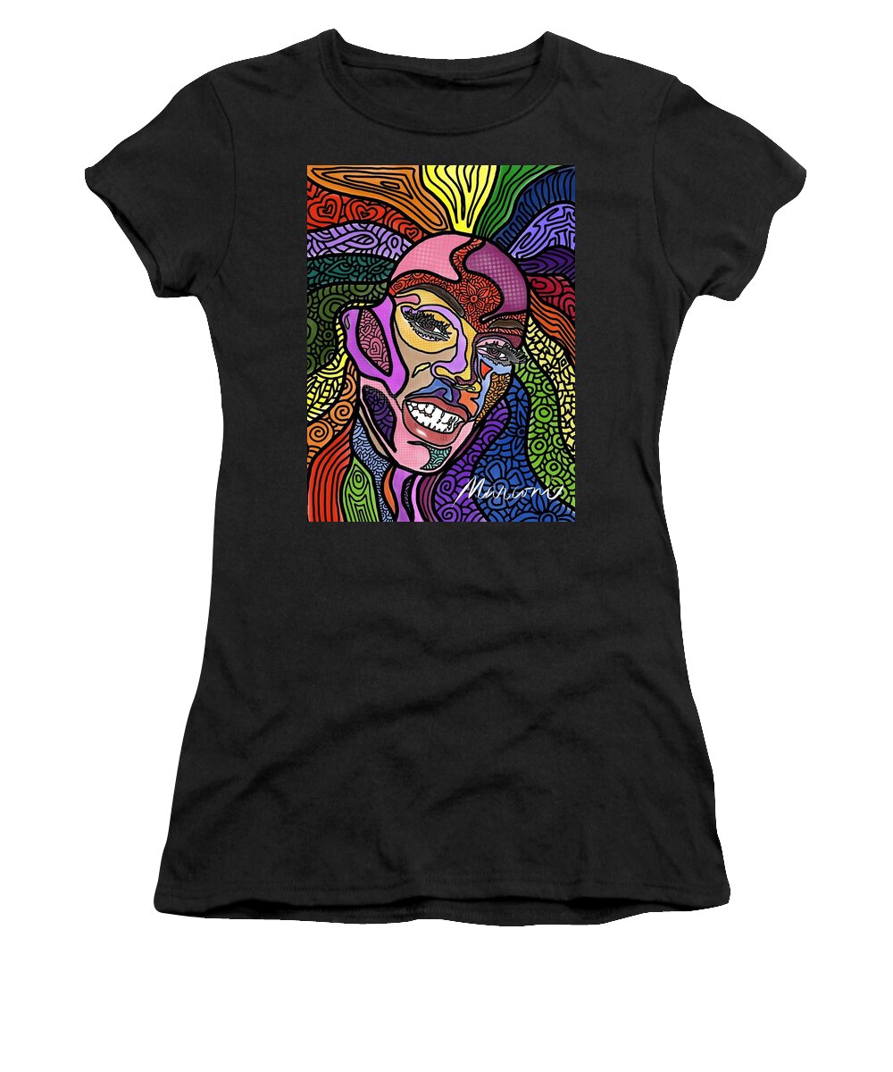 Rupaul Women's T-Shirt featuring the digital art Rupaul A Drag by Marconi Calindas